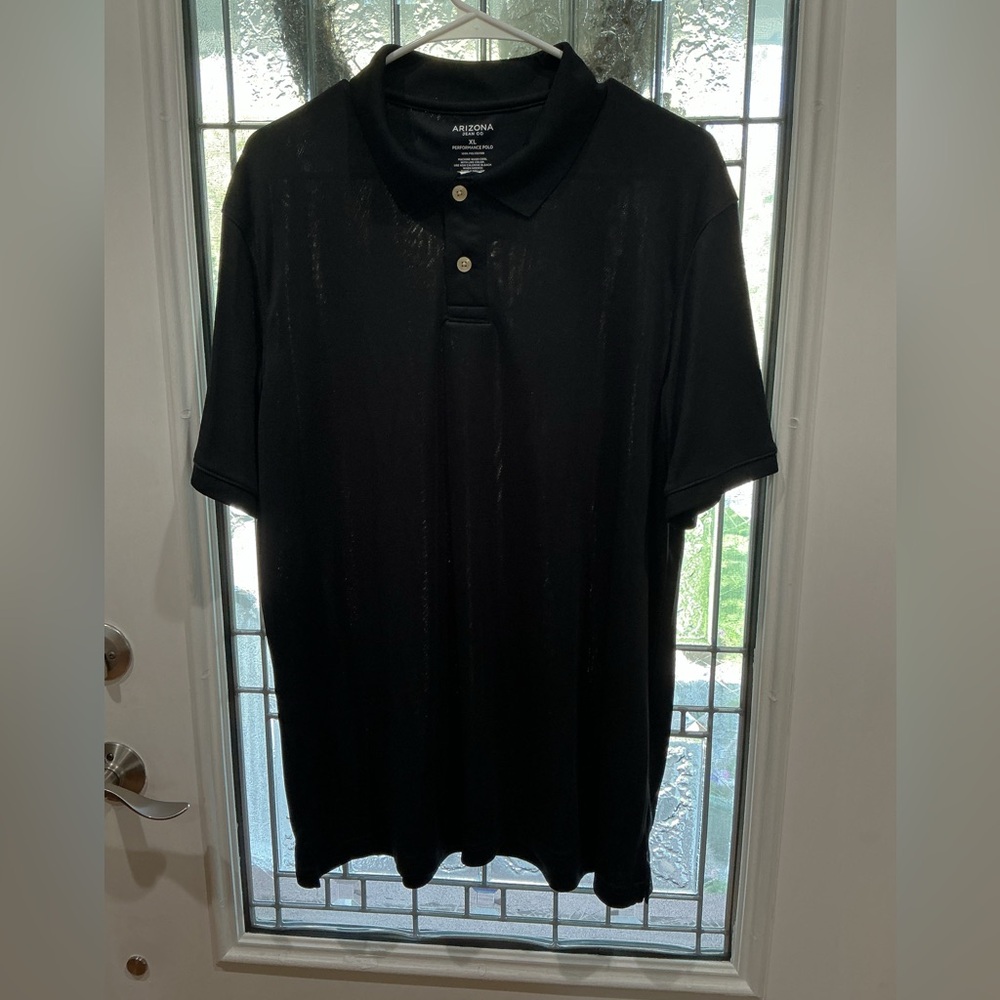 Arizona Men’s XL Jean Company Black Polo Shirt Classic Style